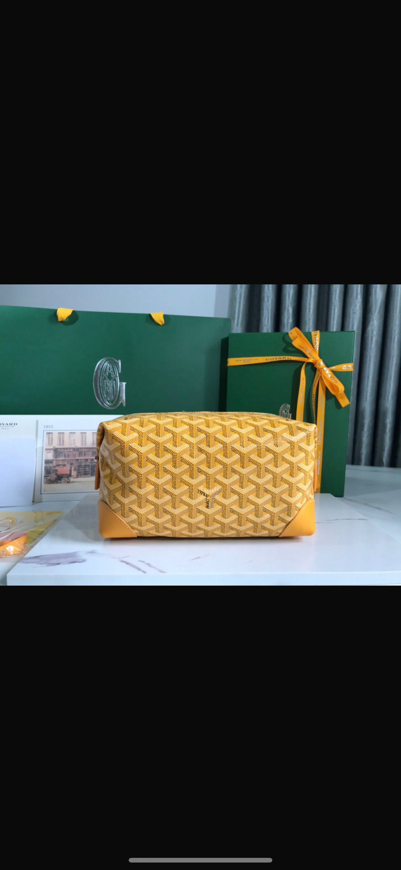 Goyard Boeing 25 Trousse De Toilette Jaune