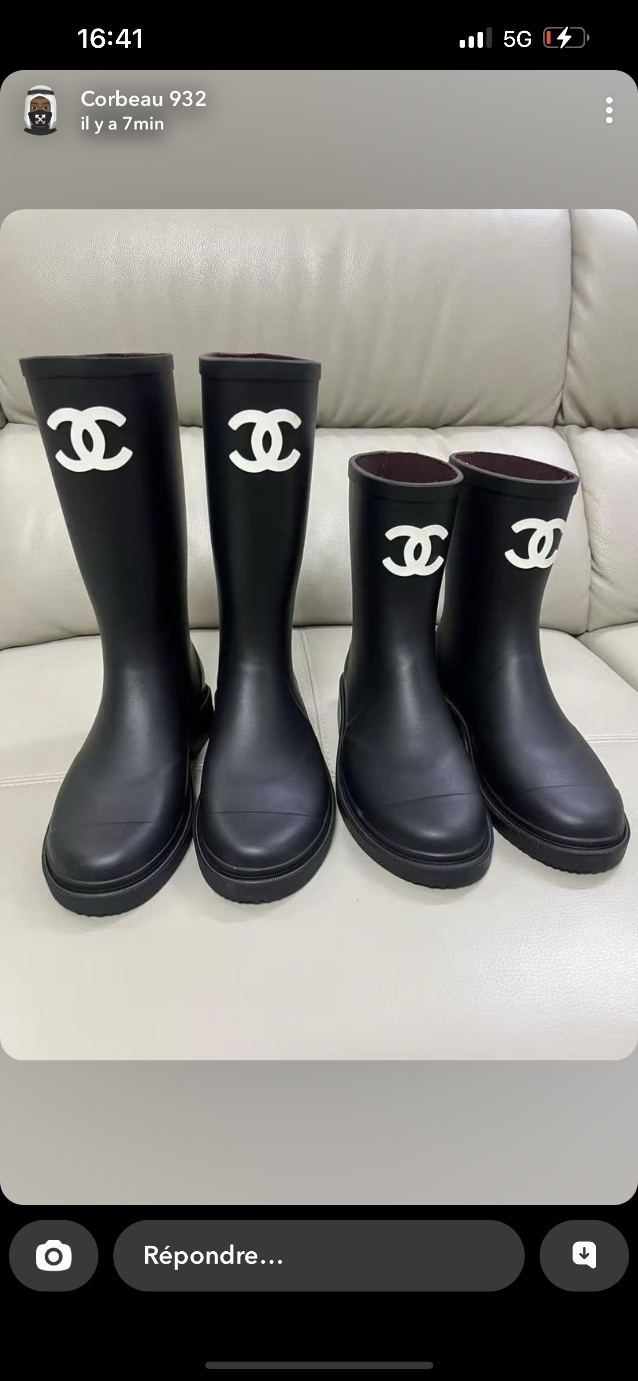 Bottes Chnl noir FEMME 10/10