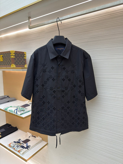 Chemise lv brodée Monogram Fleurs 10/10