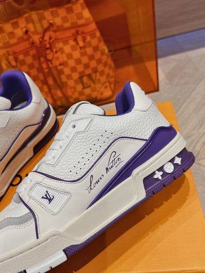 Lv trainers blanche/purple  facture