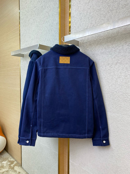 Wintery Workwear Denim Jacket