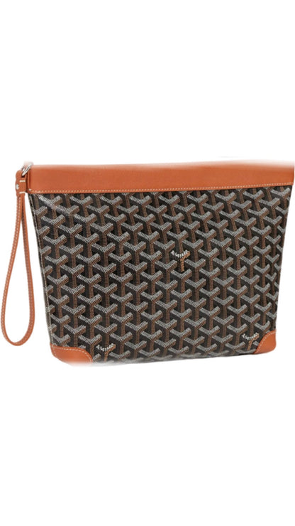 Pochette conti  brown facture