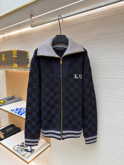 Blouson Damier en maille Lv