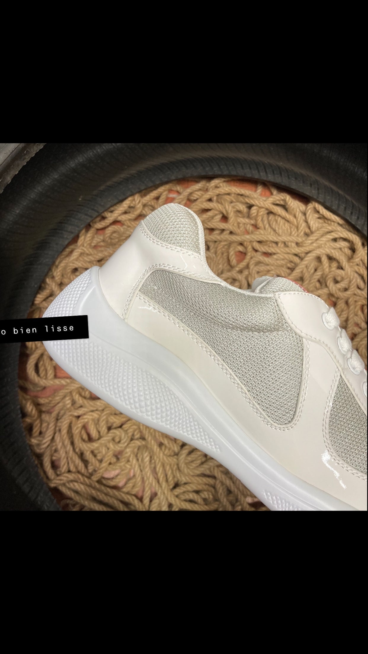 Sneakers Prd America ´ s Cup  tissu bike lisse white