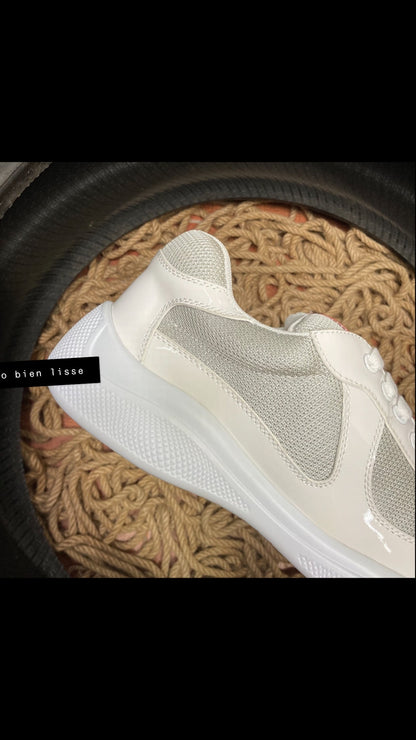Sneakers Prd America ´ s Cup  tissu bike lisse white
