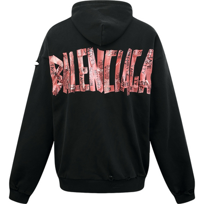 Hoodie zippé Blncg Security tape