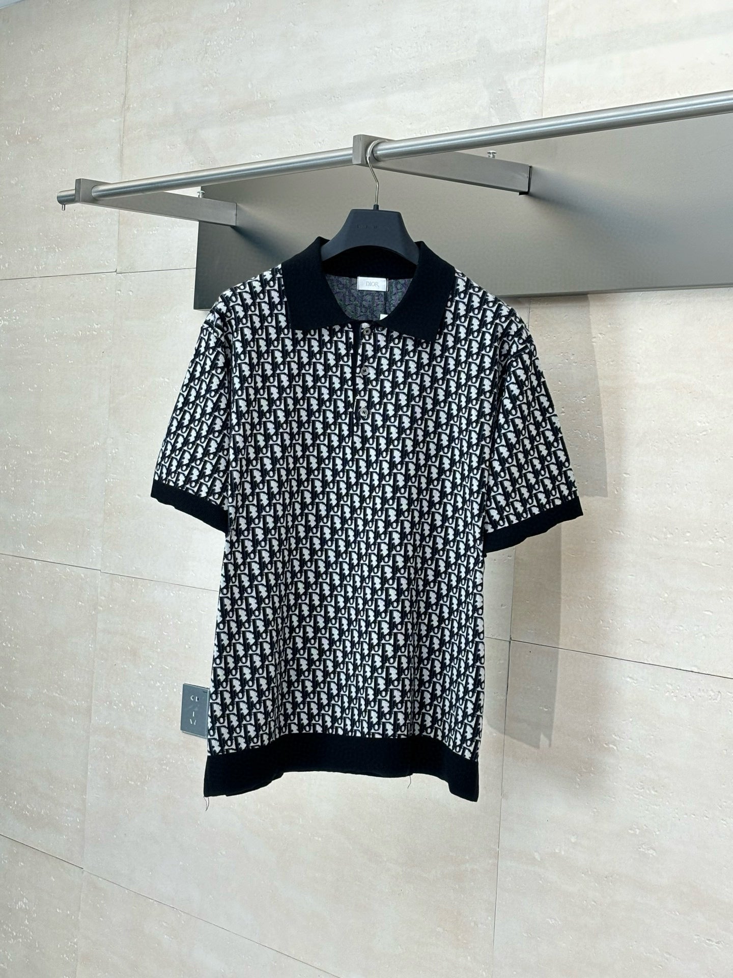 Polo CD oblique coton Jacquard