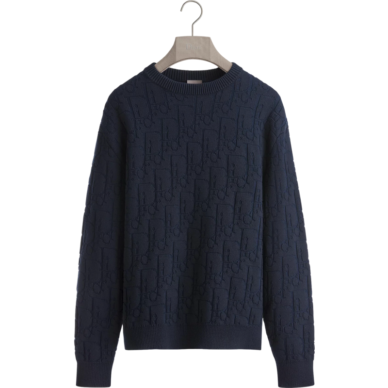 Pull Cd oblique  ecru bleu