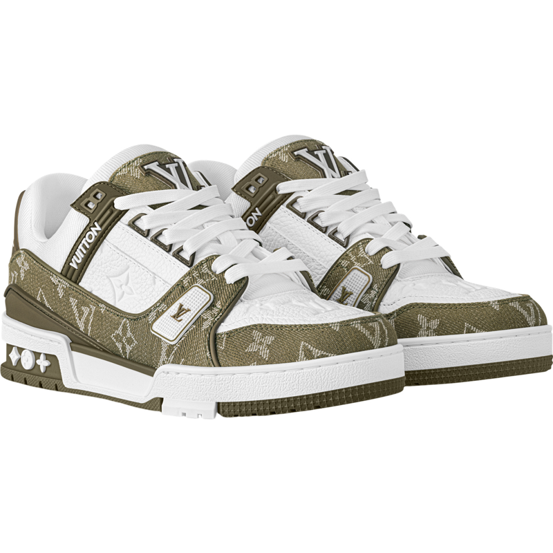 Sneakers Lv trainers kaki 2025 facture