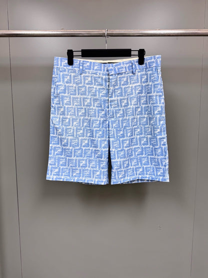 Shorts FF Seide blau