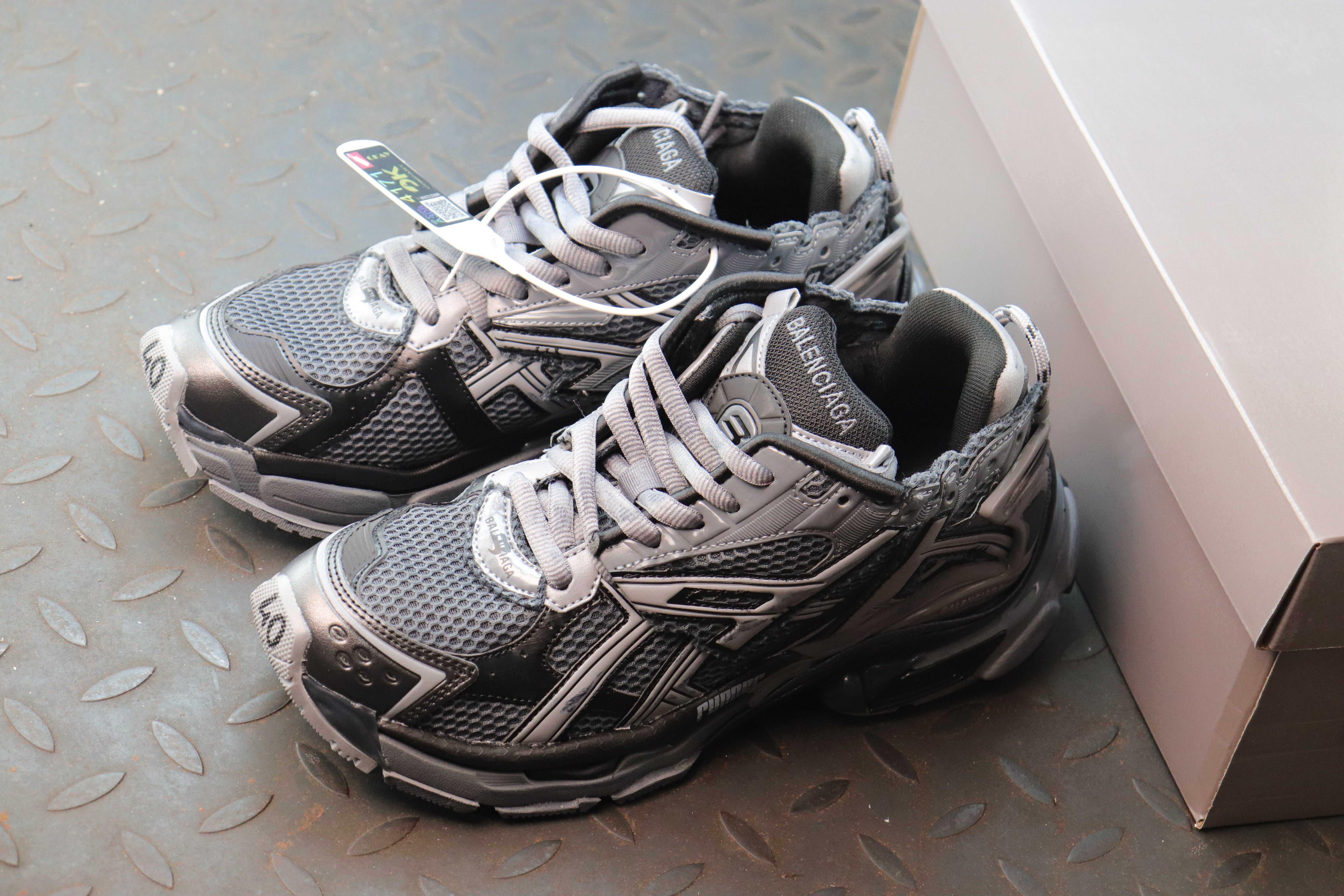 Blncg Runner noir gris facture