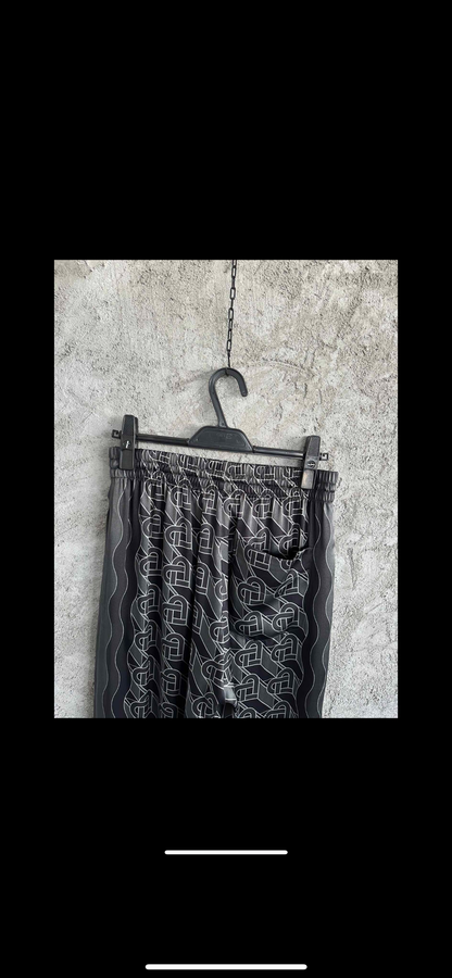 Casa B black silk shirt/pants