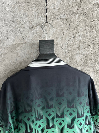 CASAB ENSEMBLE  chemise en soie en dégradé à motif monogrammé