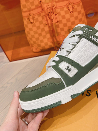 Sneakers Lv Trainers kaki facture