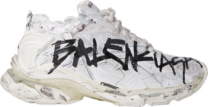 Blncg Runner graffiti blanche facture