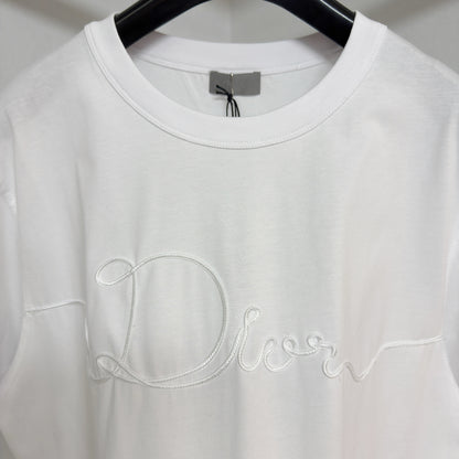 T-shirt cd ribbon blanc