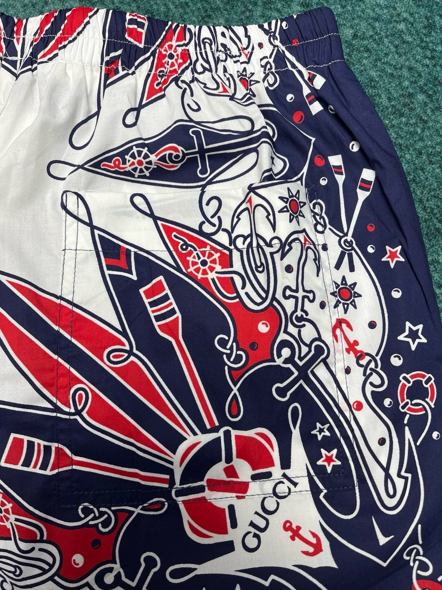 SHORT GG BANDANA PRINT COTTON SHIRT