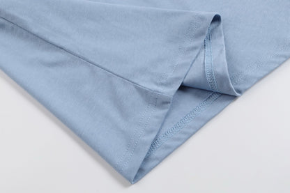 T-shirt blanc à petit logo ami de cœur beige