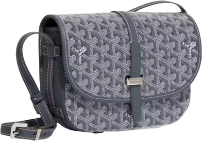 Sac Belvédère  vintage leather grey facture