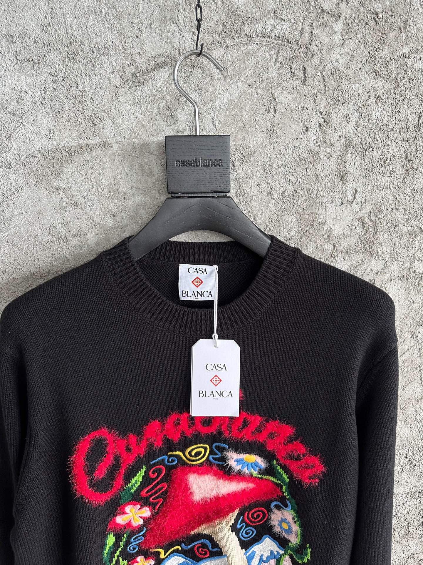 COTTON EMBROIDERED MUSHROOM JUMPER CAS