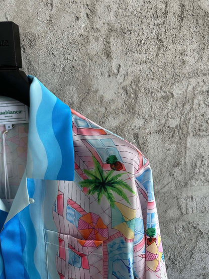 Casa ensemble chemise le plongeon soie