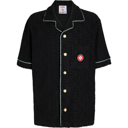 Chemise Casa  - MONOGRAM JACQUARD TOWELLING SHORT SLEEVE SHIRT
