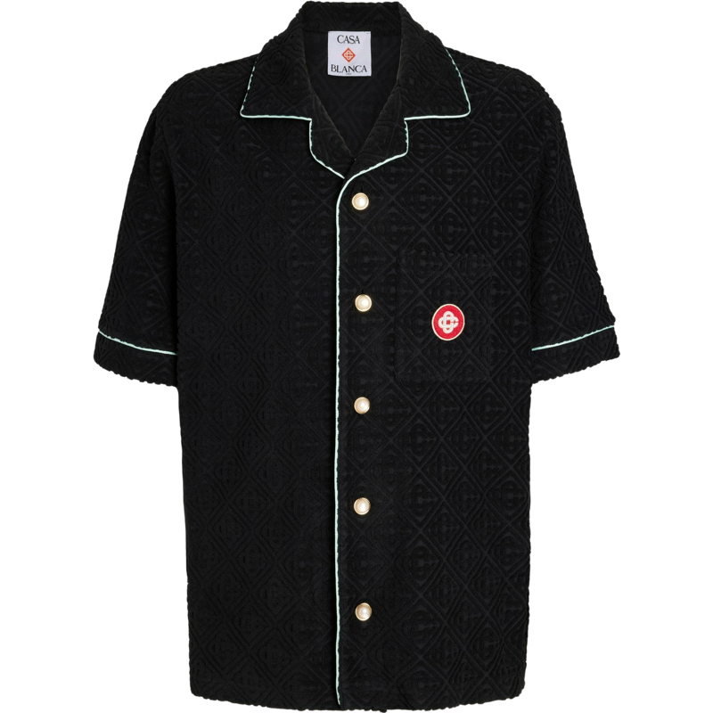 Chemise Casa  - MONOGRAM JACQUARD TOWELLING SHORT SLEEVE SHIRT
