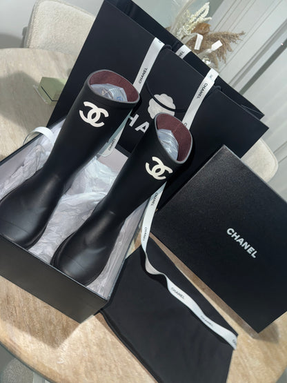 Bottes Chnl noir FEMME 10/10 ⚡️📦🚚
