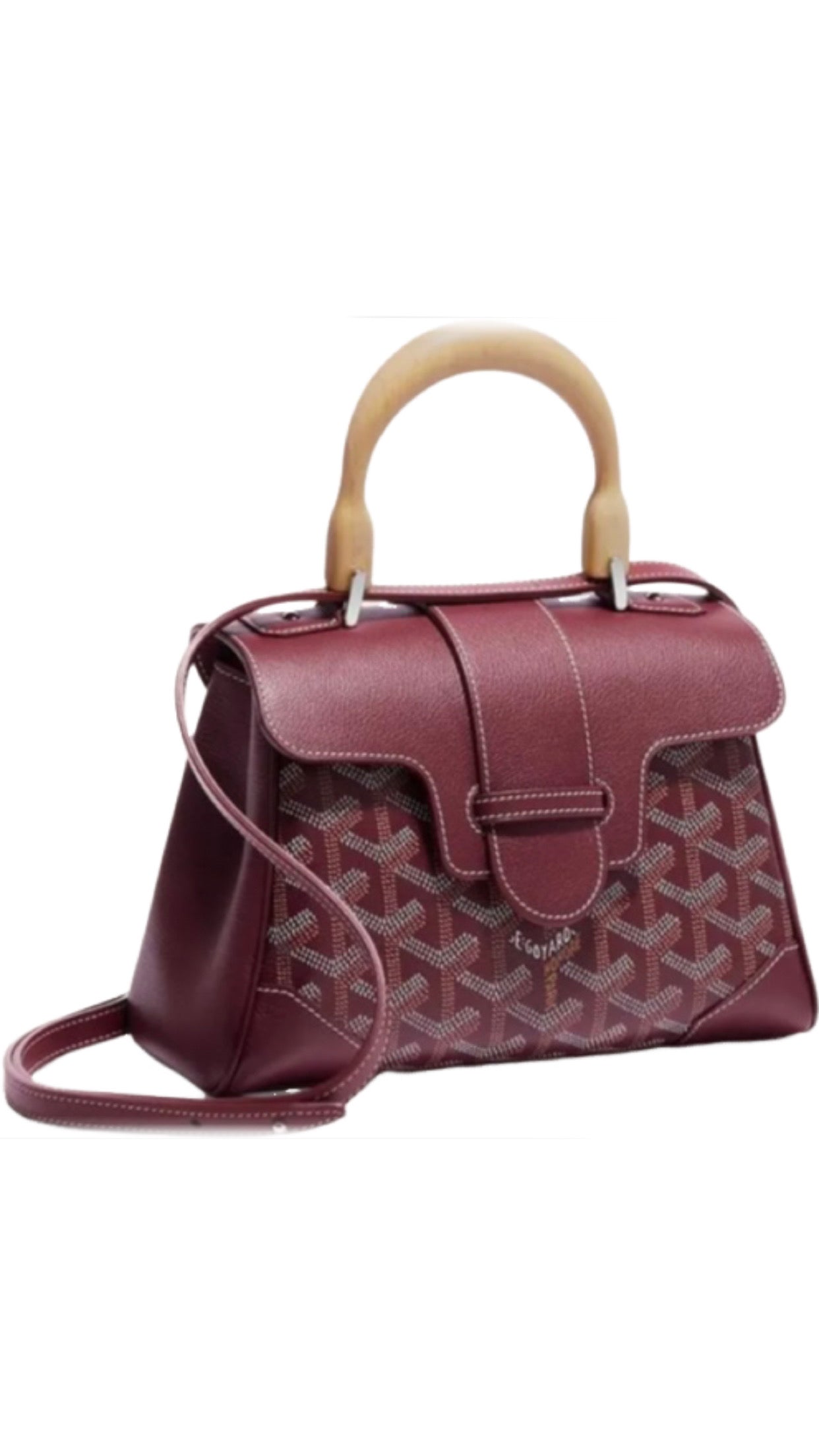 Sac Saigon mini bordeaux facture