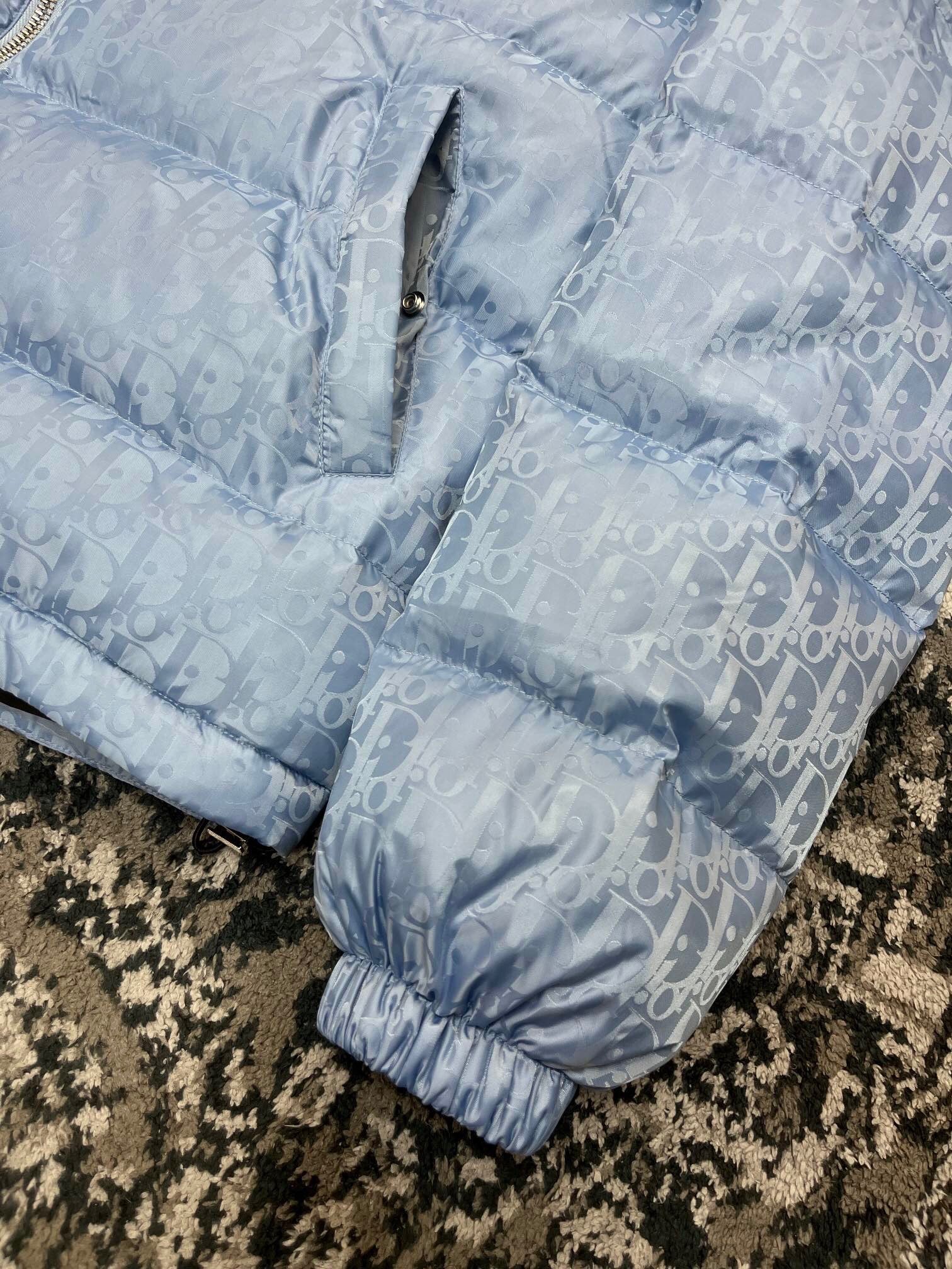CD oblique sky blue down jacket invoice 2023