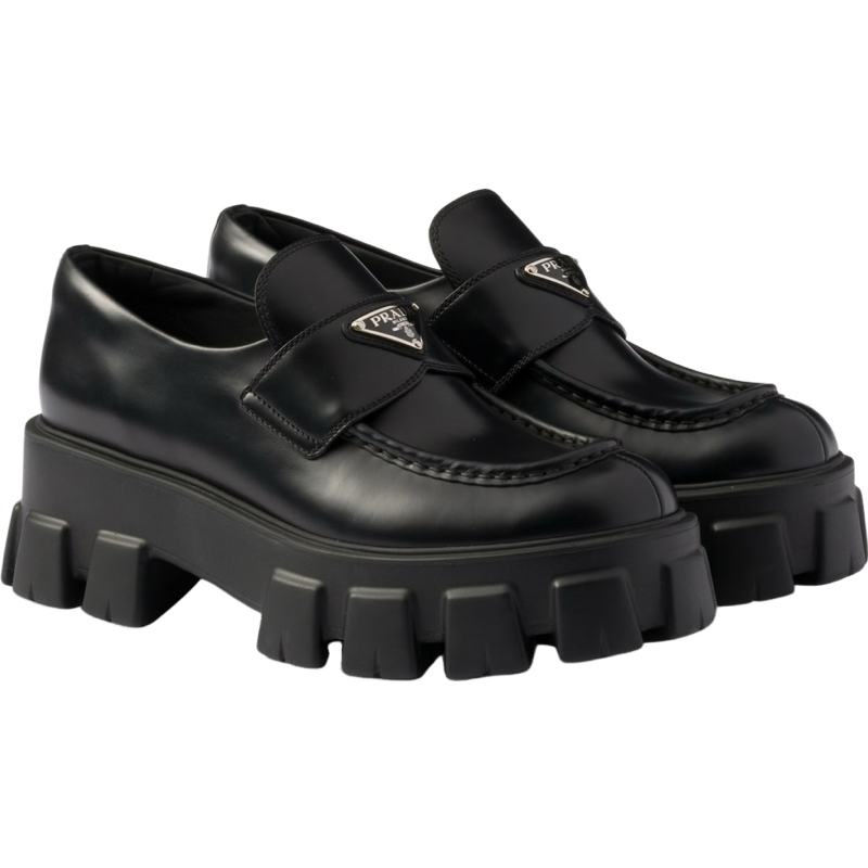 Mocassins Prd noir monolith facture