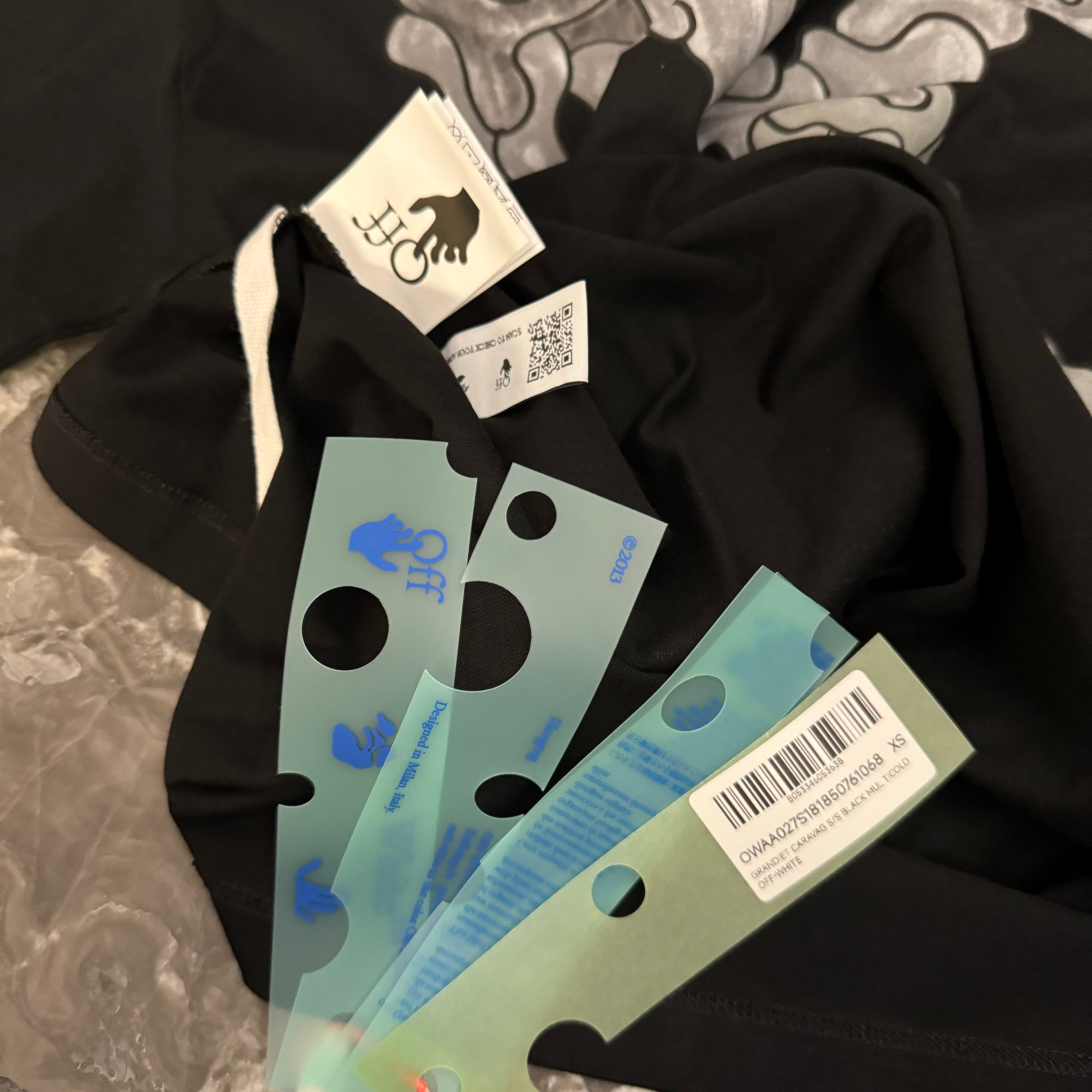 OFF-WHITE black Marker oversized t-shirt