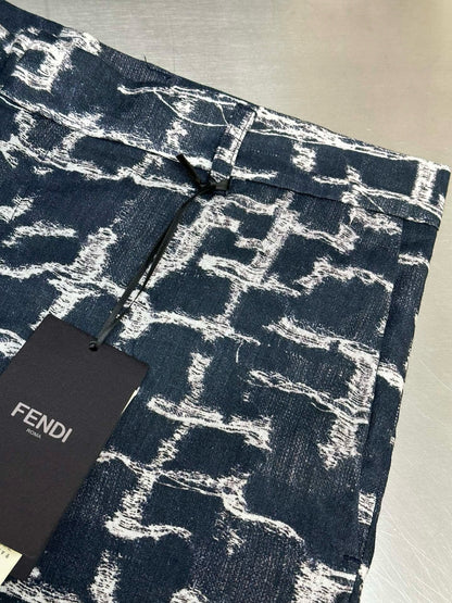 SHORTS FF DENIM BLAU