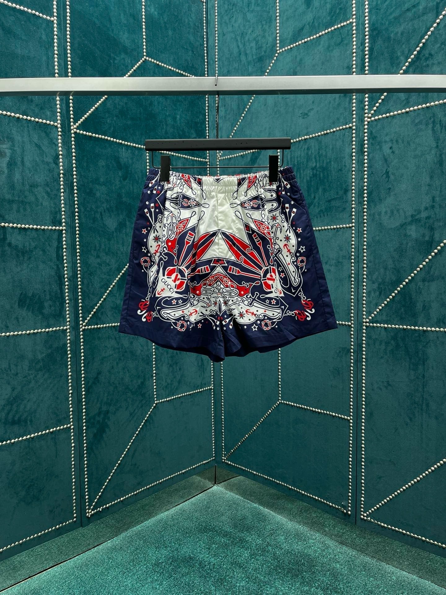 SHORT GG BANDANA PRINT COTTON SHIRT