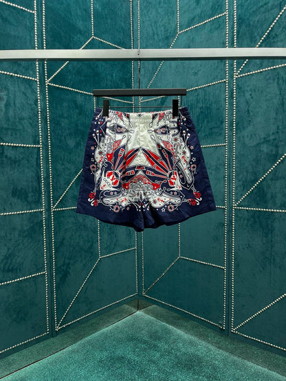 SHORT GG BANDANA PRINT COTTON SHIRT
