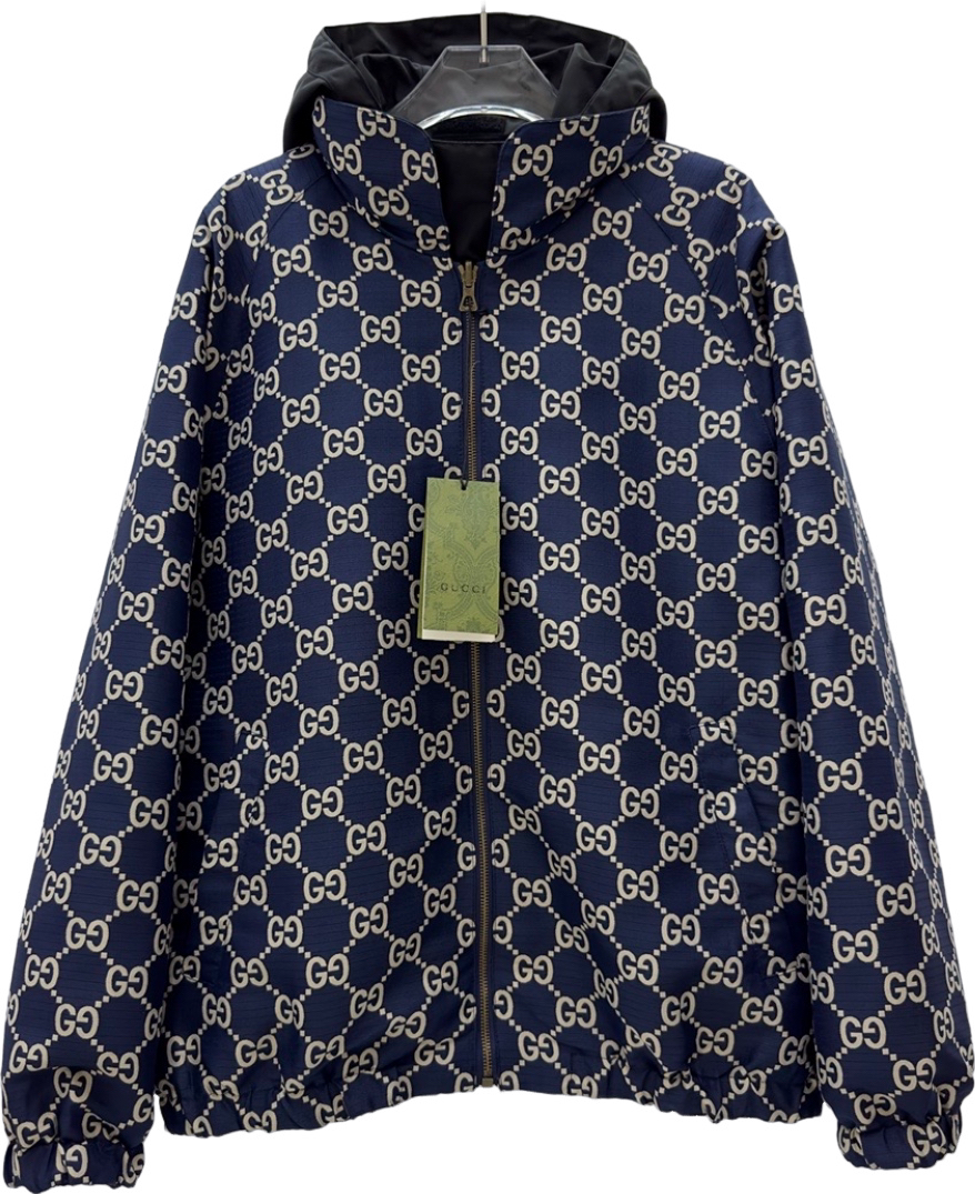 Veste gg blue night / black reversible facture