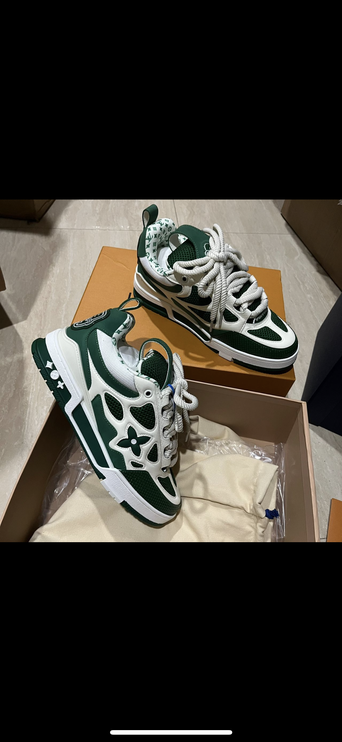 Lv Skate grüne Turnschuhe 10/10 Rechnung