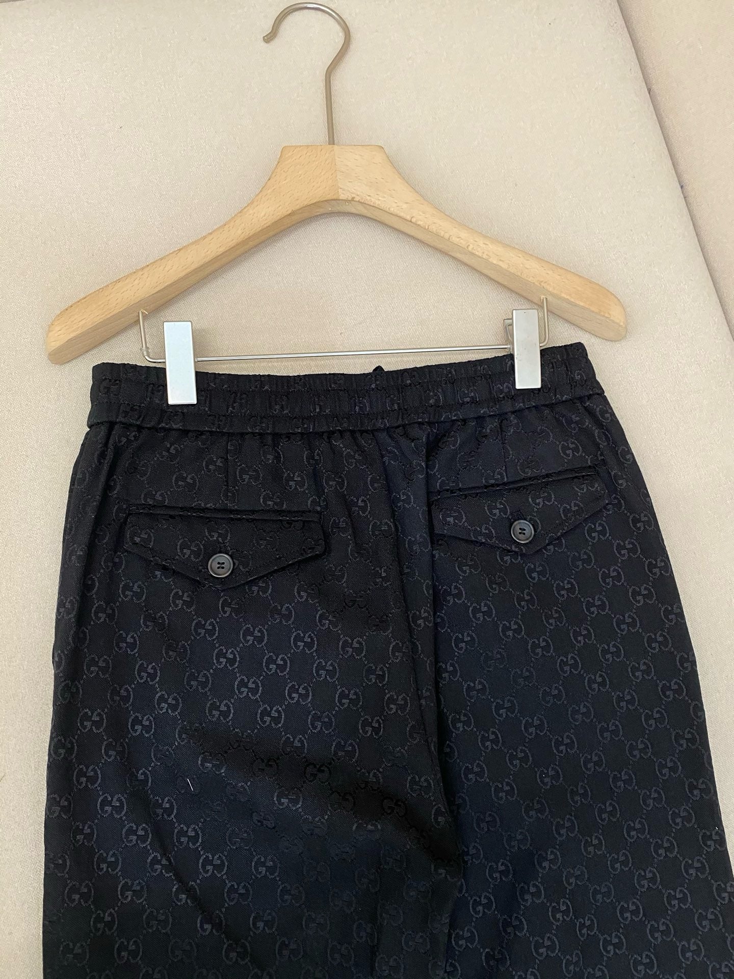 PANTALON EN TOILE DE COTON GG