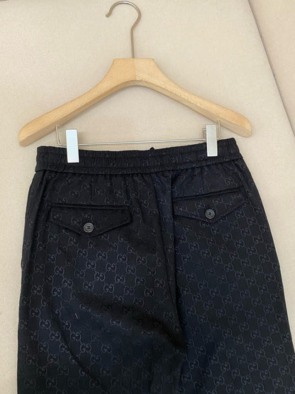 PANTALON EN TOILE DE COTON GG