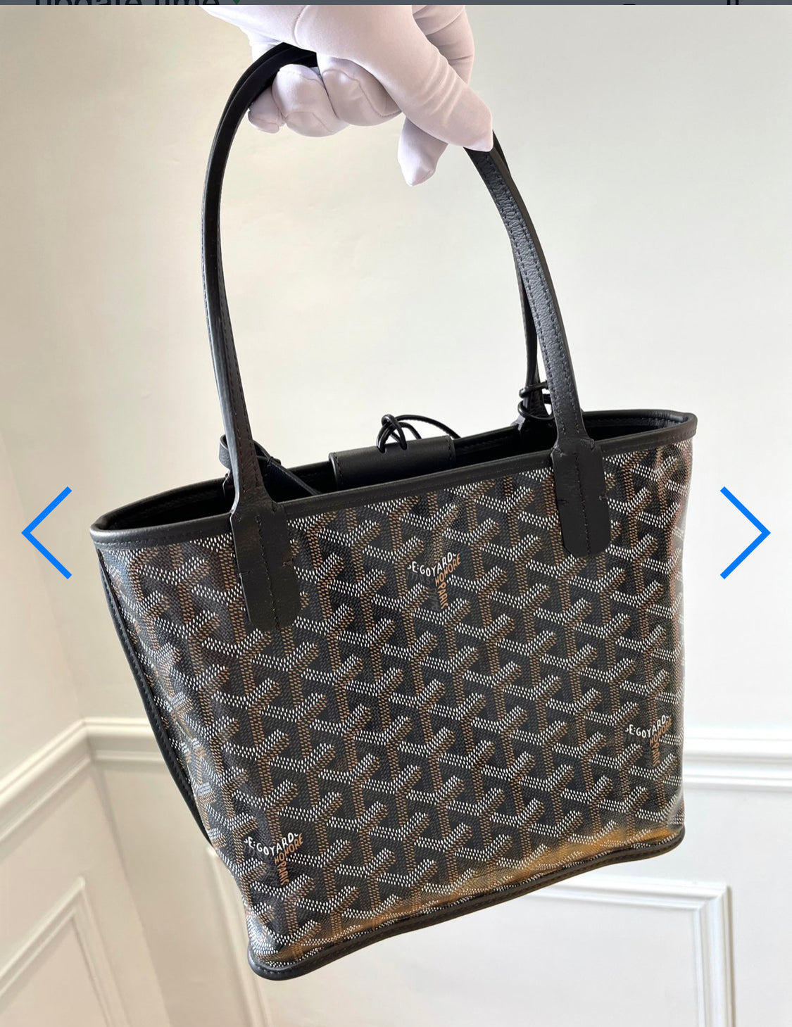 Sac Anjou Mini black facture