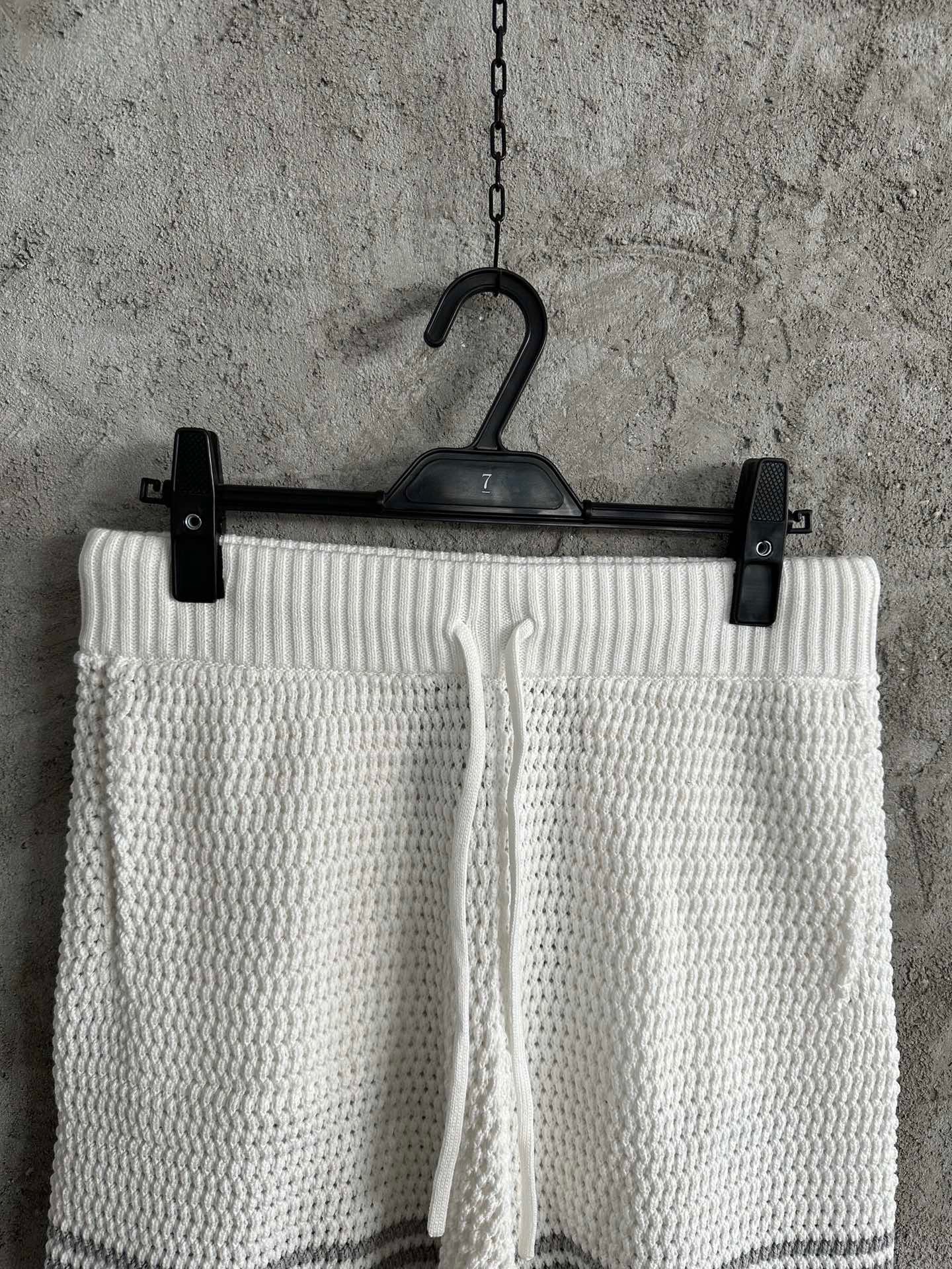 Ensemble casa B côtelé manches courtes grey crochet