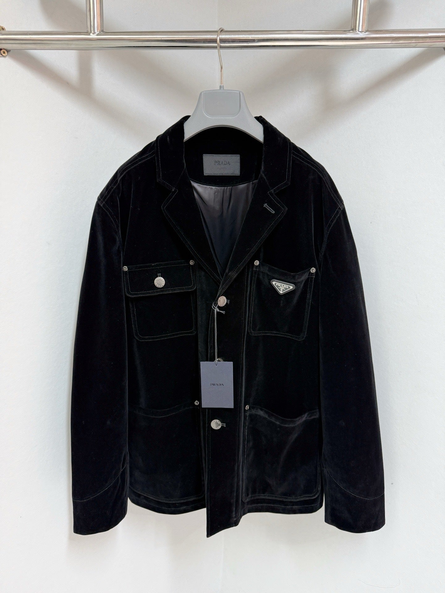 Prda Velvet Denim blouson