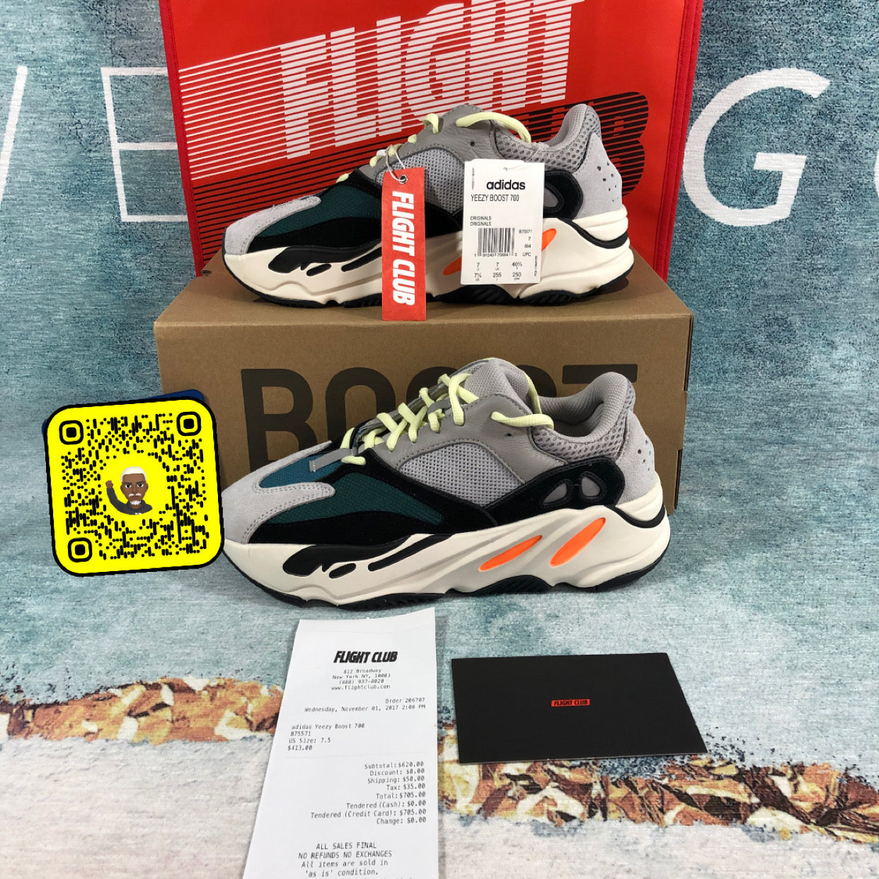 ADD 700 Wave Runner Solid Grey Flight Club-Authentifizierung ✔️ 1:1