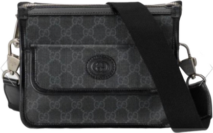 Sacoche Gg detail en cuir  facture