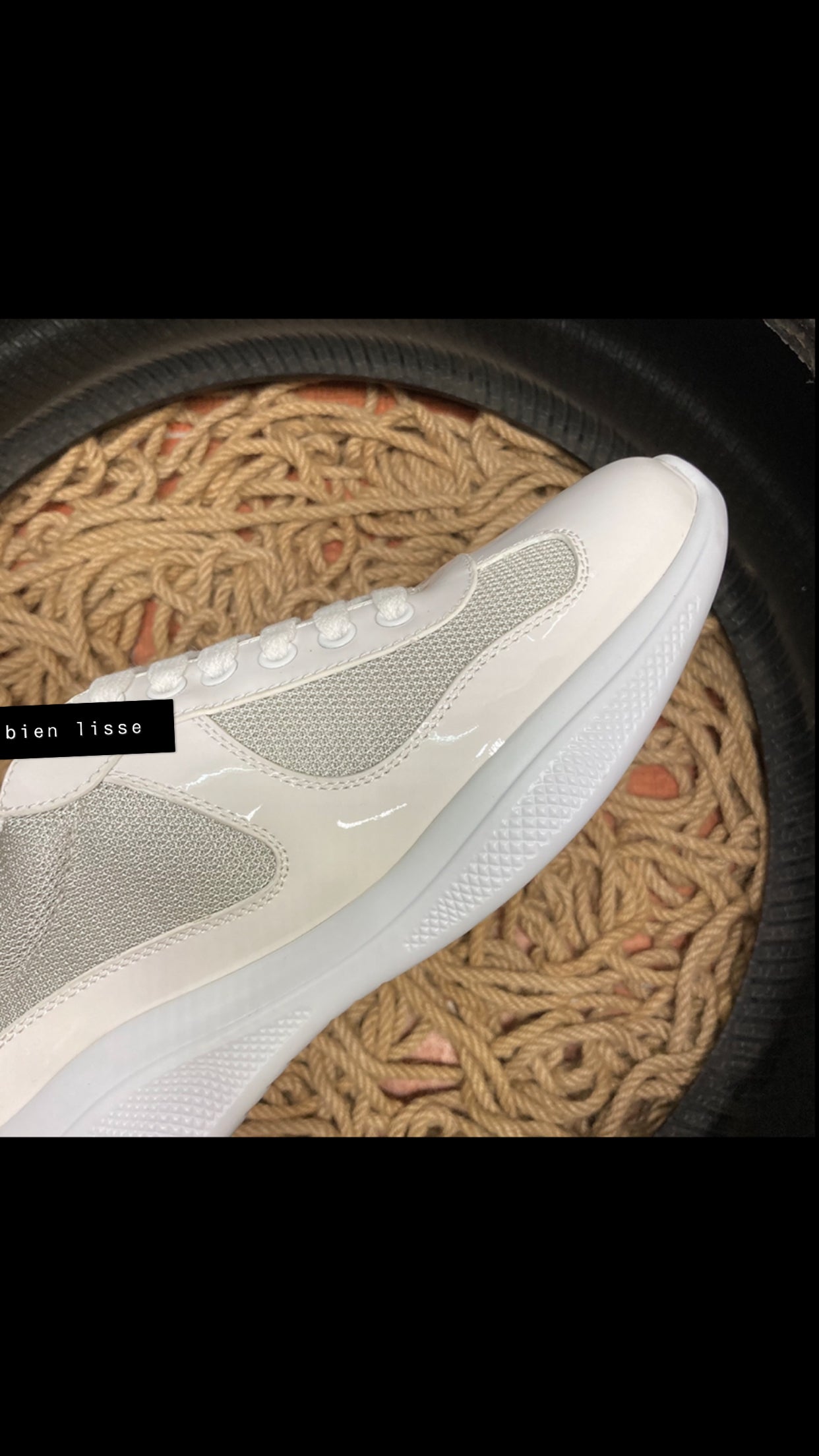 Sneakers Prd America ´ s Cup  tissu bike lisse white