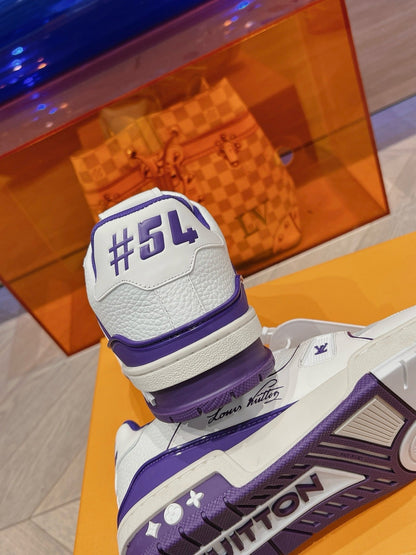 Lv trainers blanche/purple  facture