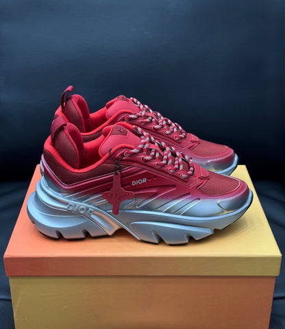 Sneaker B44 Blade Maille technique rouge argenté tissu technique