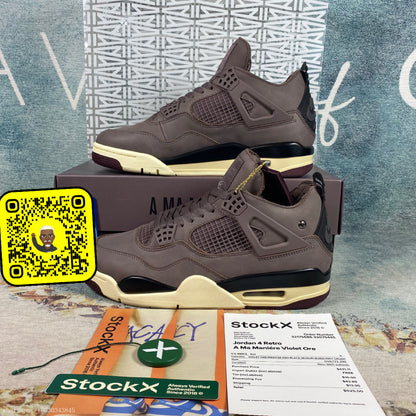 AJ4 Jordan 4 Retro A Ma Maniére Violet Ore 1:1 STOCK X AUTHENTICATION ✔️