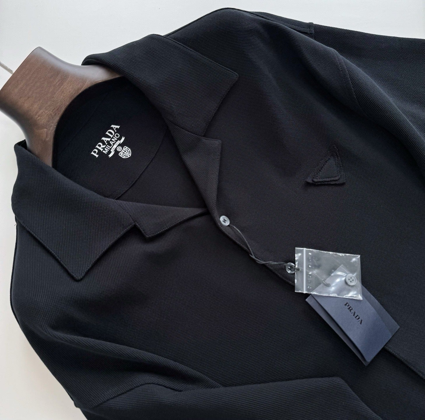 Chemise piquée coton prd noir