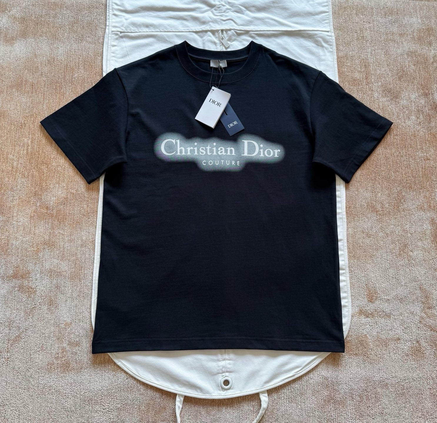 T shirt Cd Couture réactions obscure néon bleu